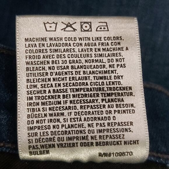 Citizens of Humanity Dani Cropped Straight Leg Blue Jean 27 Classic Casual - Picture 6 of 6